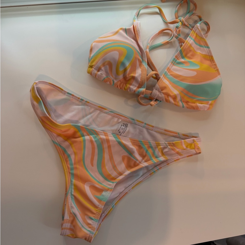 Colorful Swirl Bikini Set